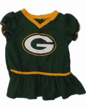 Jewel-Tone Confident Mood NFL Baby Girls Green Bay Packers Drop Waist Dress 12-18 Months Green