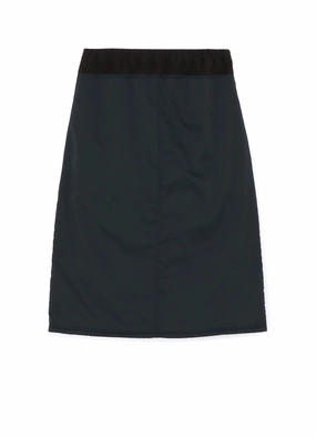 Feminine Layers Easy Layering STRETCH TAFFETA   FLEECE SKIRT
