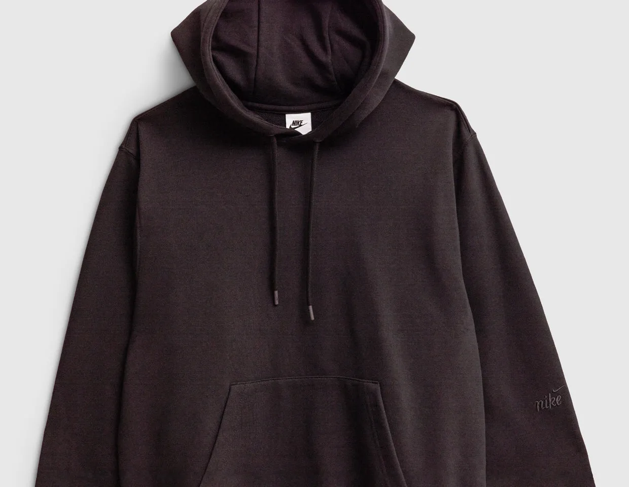 Flannel Nike Club Hoodie Black / Anthracite