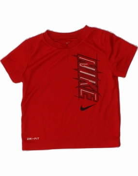 NIKE Baby Boys Dri Fit Graphic T-Shirt Top 9-12 Months Red Gift Idea