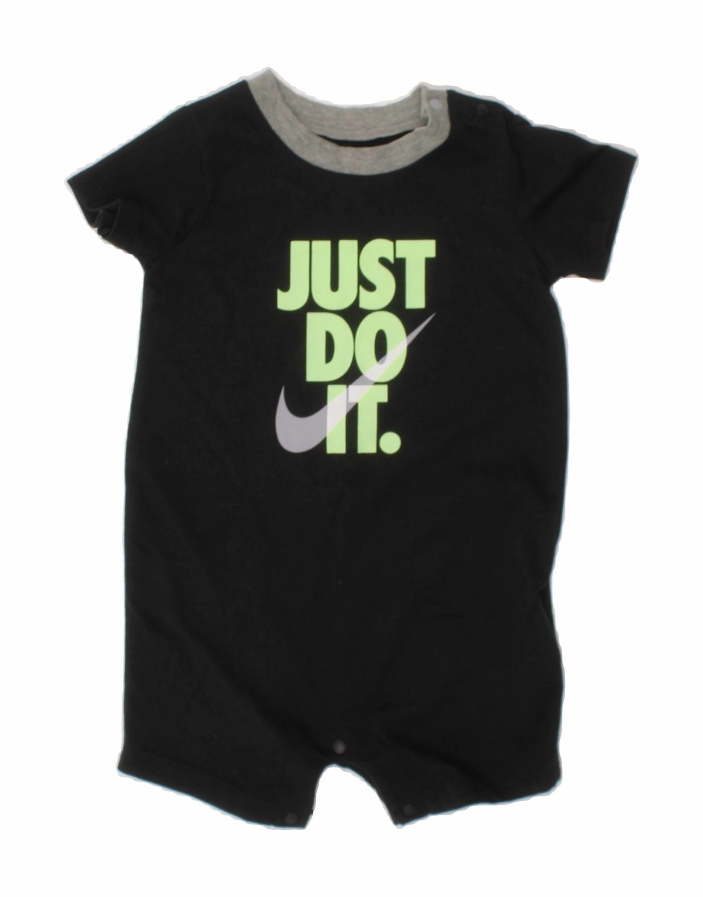 Shopping Athlete Premium Dynamic NIKE Baby Boys Graphic Playsuit 6-9 Months Black Cotton