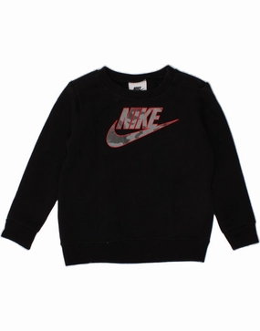 Anti Static Finish Eco Friendly Fibers NIKE Baby Boys Graphic Sweatshirt Jumper 18-24 Months Black