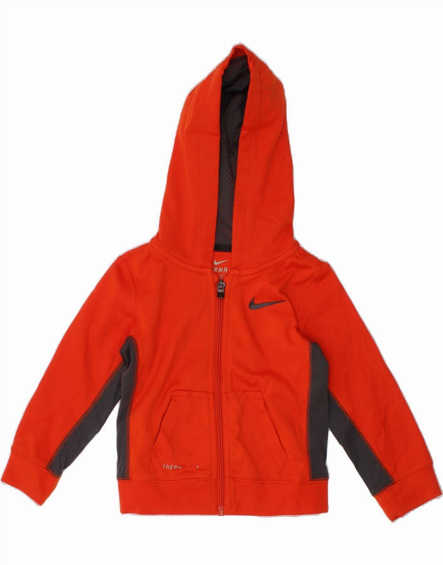 Cashmere Blend NIKE Baby Boys Therma-Fit Zip Hoodie Sweater 18-24 Months Orange