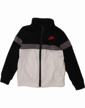 NIKE Baby Boys Tracksuit Top Jacket 18-24 Months Black Colourblock Period Comfortable