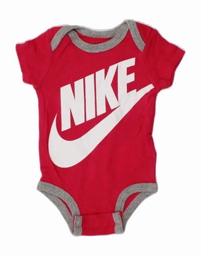 NIKE Baby Girls Graphic Bodysuit 0-3 Months Pink Cotton Travel Date Dynamic Simple