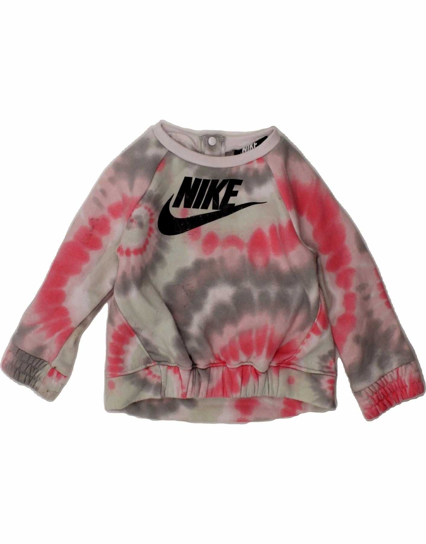Outdoor Style Colorfast Clothing NIKE Baby Girls Graphic Sweatshirt Jumper 6-9 Months Multicoloured Tie Dye