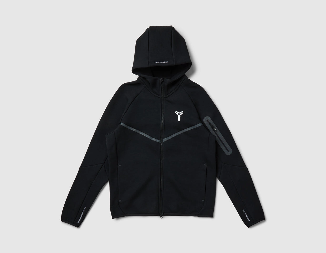 Nike Kobe Tech Fleece Windrunner Jacket Black / White ContouredShoulderFit