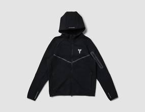 Nike Kobe Tech Fleece Windrunner Jacket Black / White ContouredShoulderFit