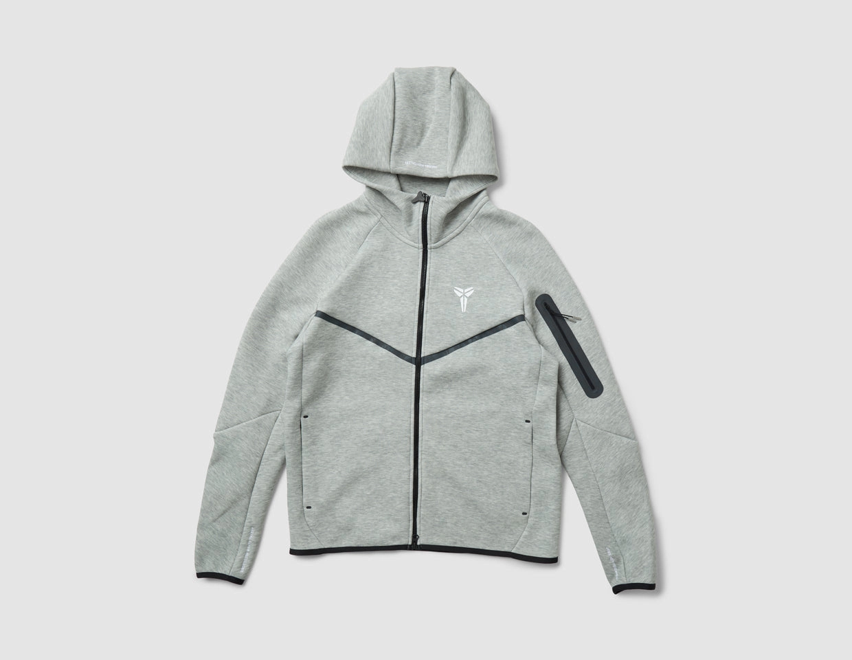 Nike Kobe Tech Fleece Windrunner Jacket Dark Grey Heather / White Layer Friendly Shape