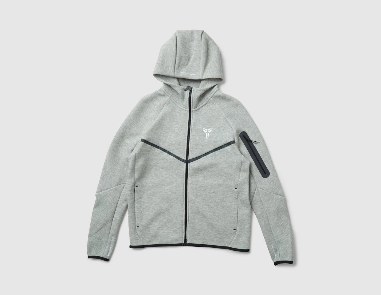 Hypoallergenic Lining Nike Kobe Tech Fleece Windrunner Jacket Dark Grey Heather / White