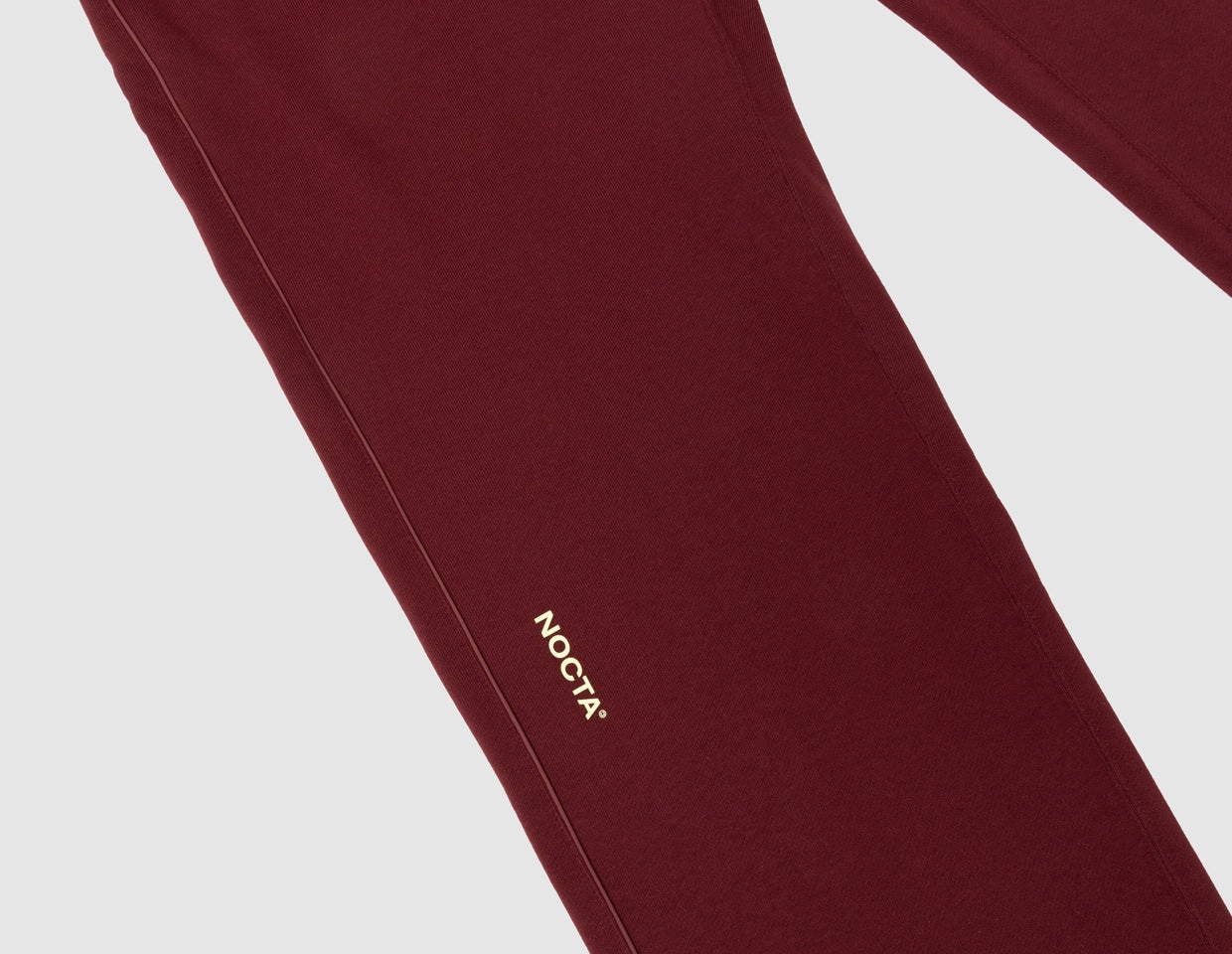 Nike NOCTA NRG CS Fleece Open-Hem Sweatpants Dark Beetroot / Adobe - Citron Tint Smooth Texture Chill Ready