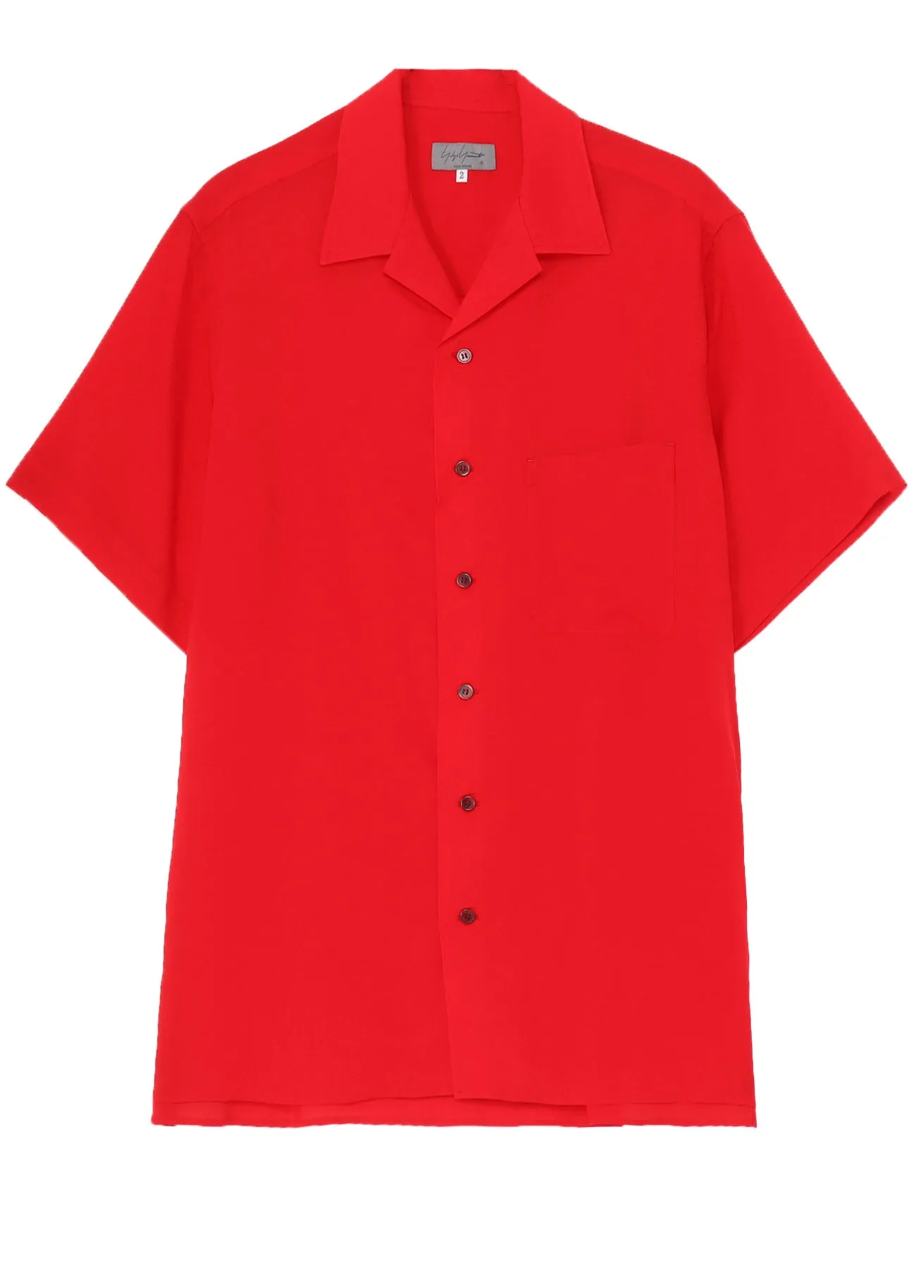 High Neck Flex Fit Collar CELLULOSE LAWN OPEN COLLAR HALF SLEEVE SHIRT