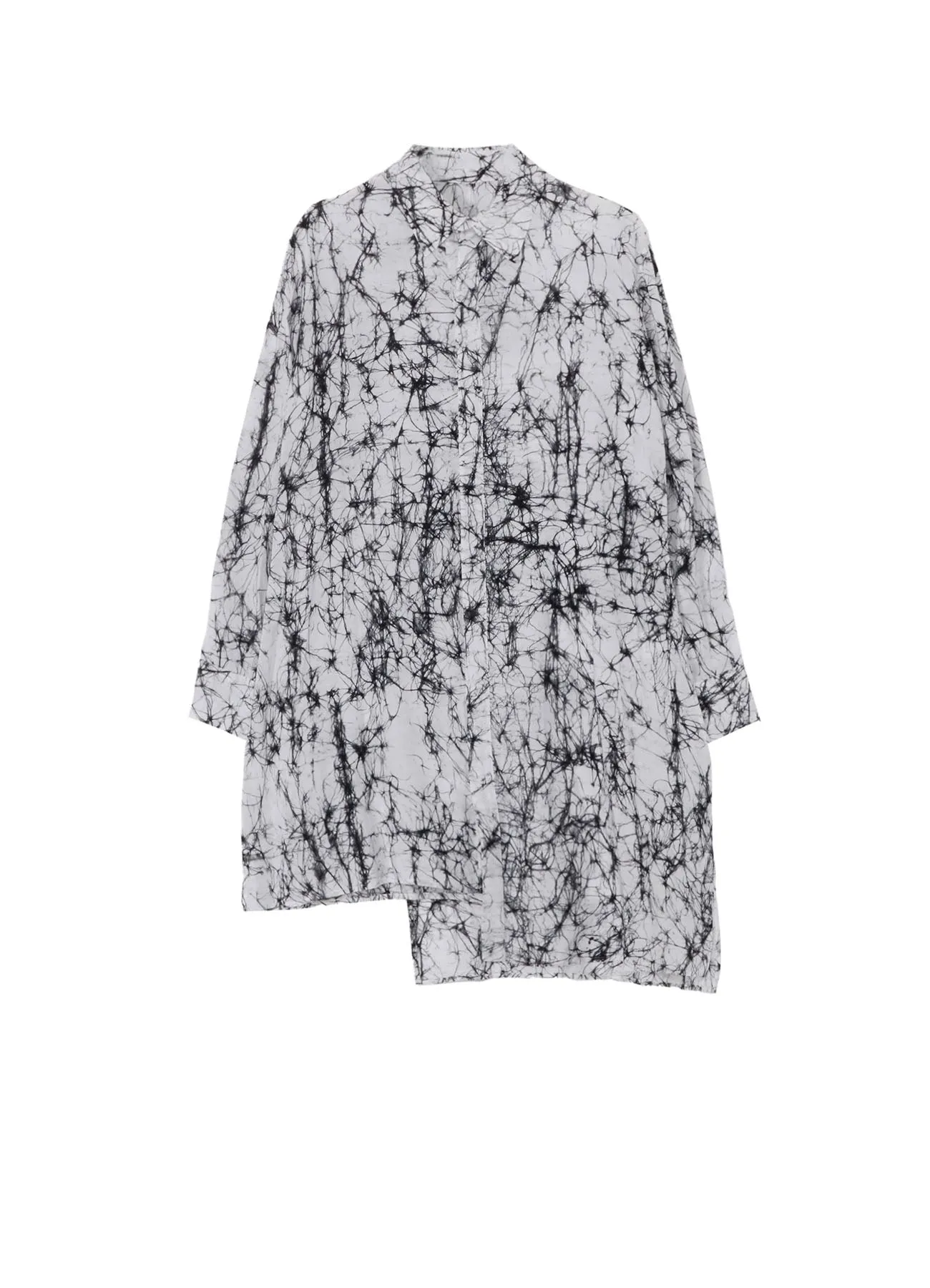 UV Protection BATIKK LAWN BACKSIDE WRAPED FLARE BLOUSE