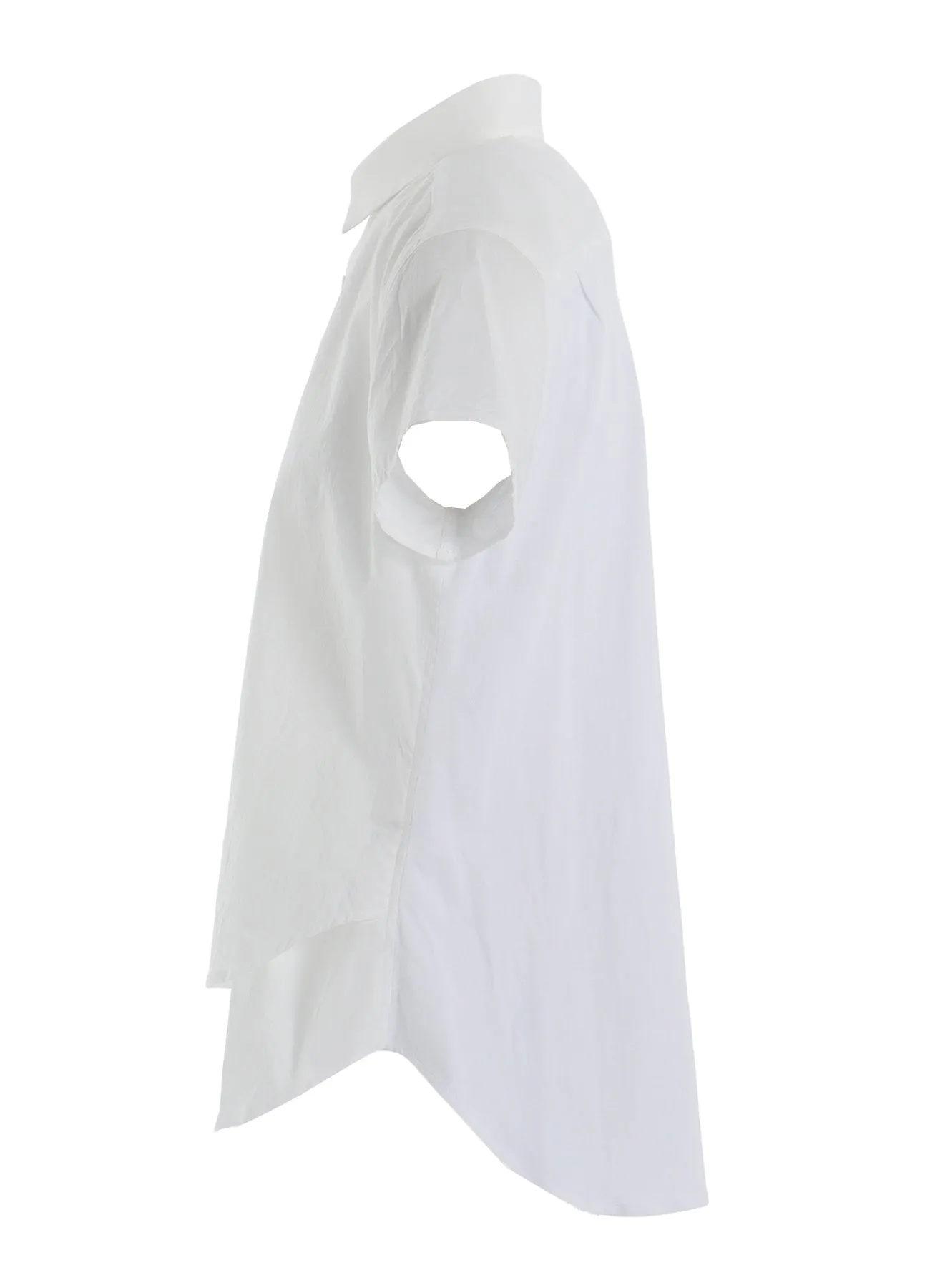 Custom Fit COTTON LAWN DOUBLE LAYERED FRONT HEM BLOUSE