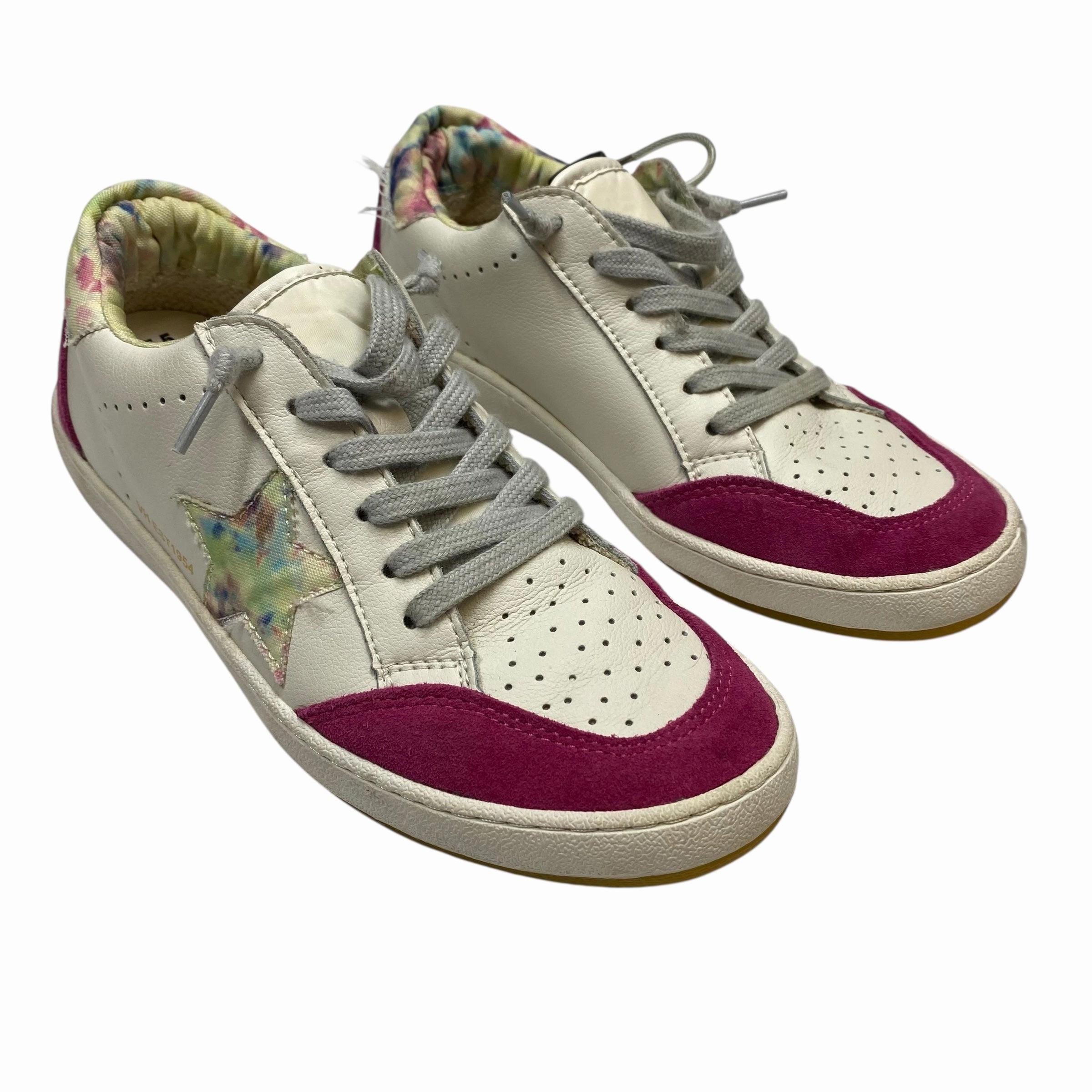 Shoes Sneakers By Vintage Havana In Cream & Pink, Size:7.5 Cushioned Footwear Fun run