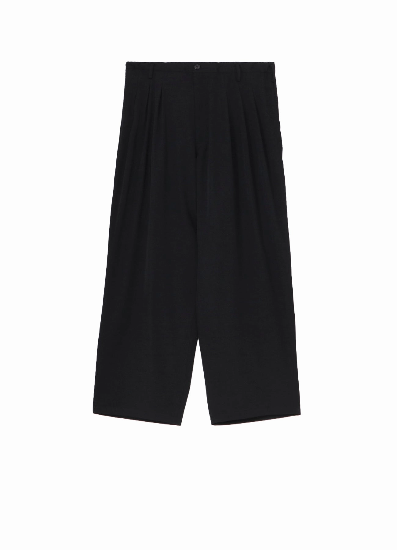 WOOL GABARDINE 12-TUCKS PANTS Stylish Look Relax Mode