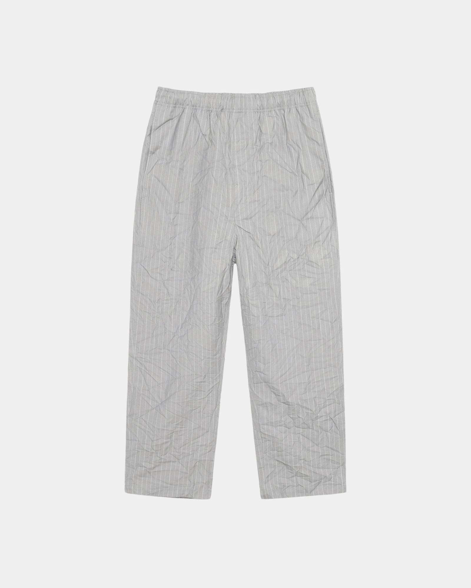BEACH PANT WRINKLED STRIPE ErgonomicStitching Wrinkle Resistant Finish