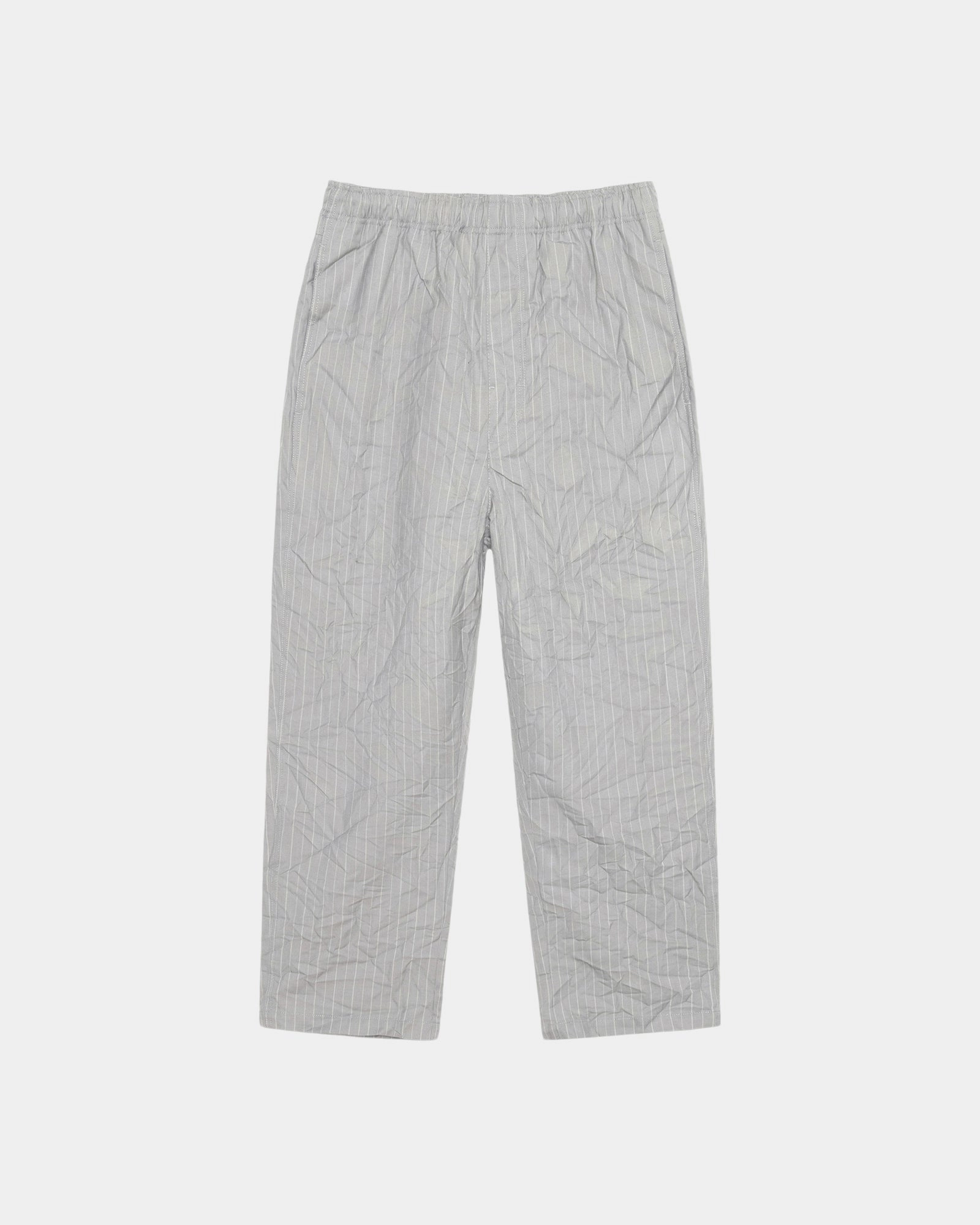 Workwear Unisex style BEACH PANT WRINKLED STRIPE
