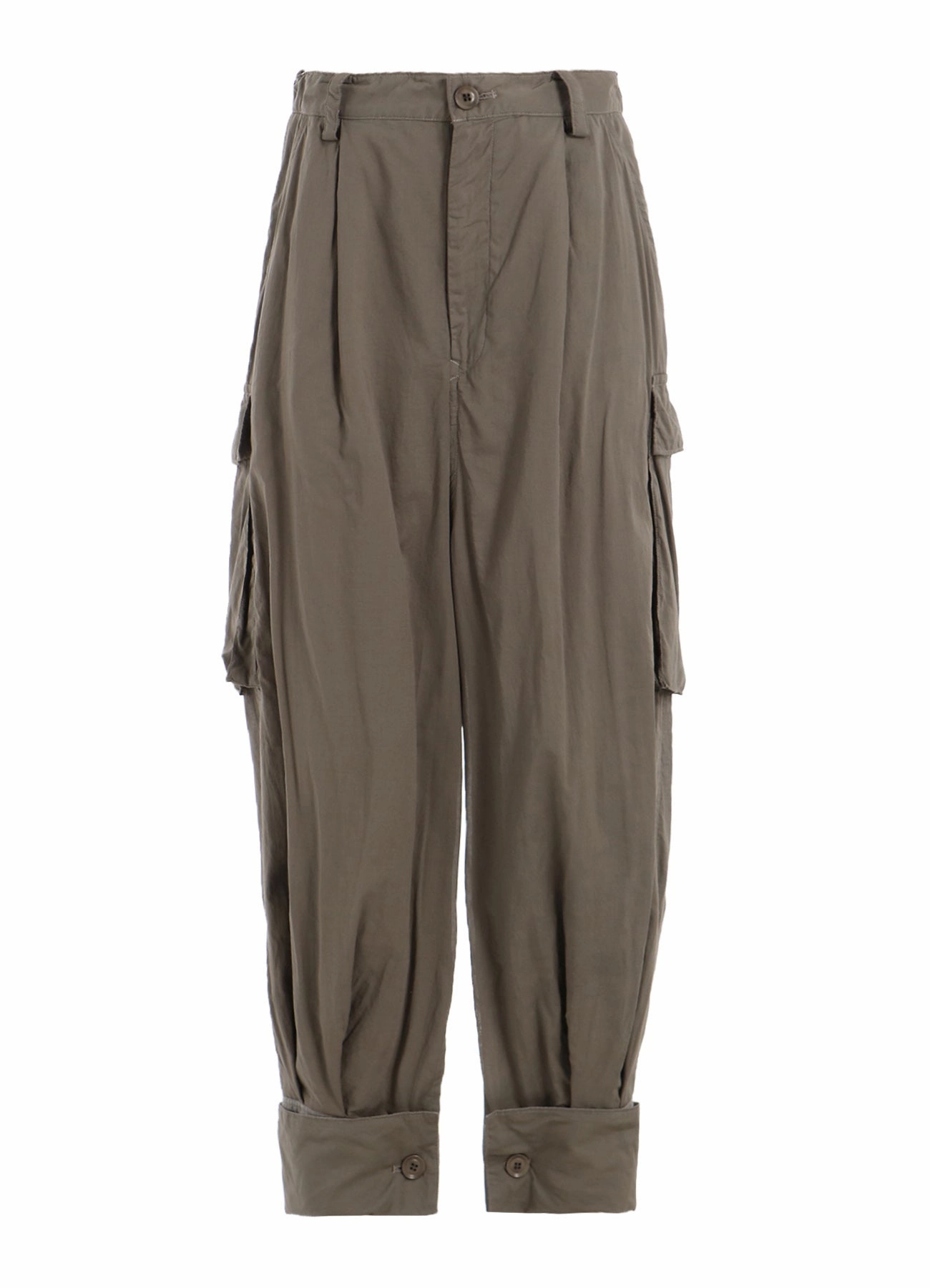 COTTON LAWN GARMENT DYE KHEM CUFFS CARGO PANTS Double Stitched