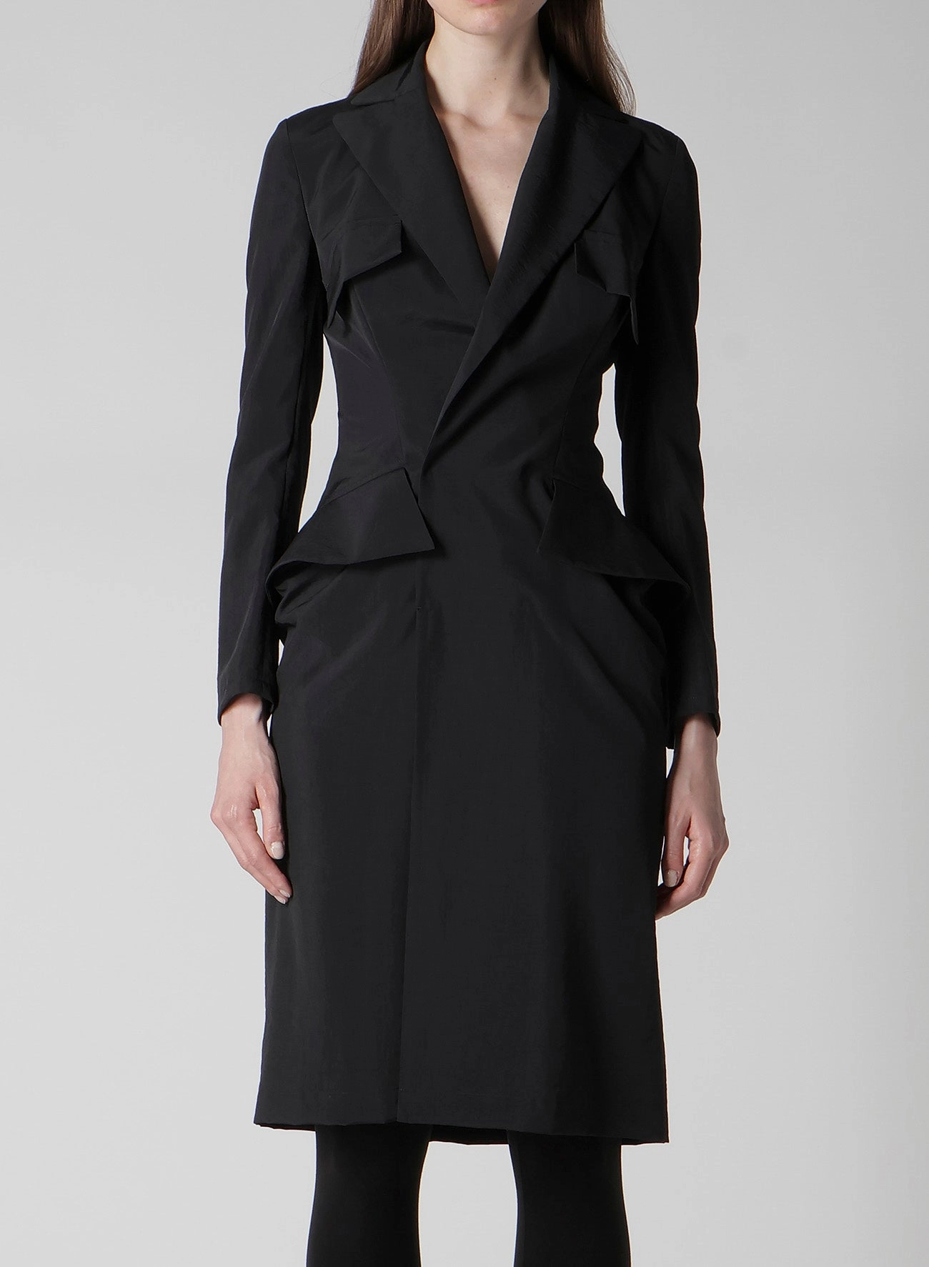 Ny/Si TAFFETA FLAP DETAIL SLIM DRESS Low-Waist