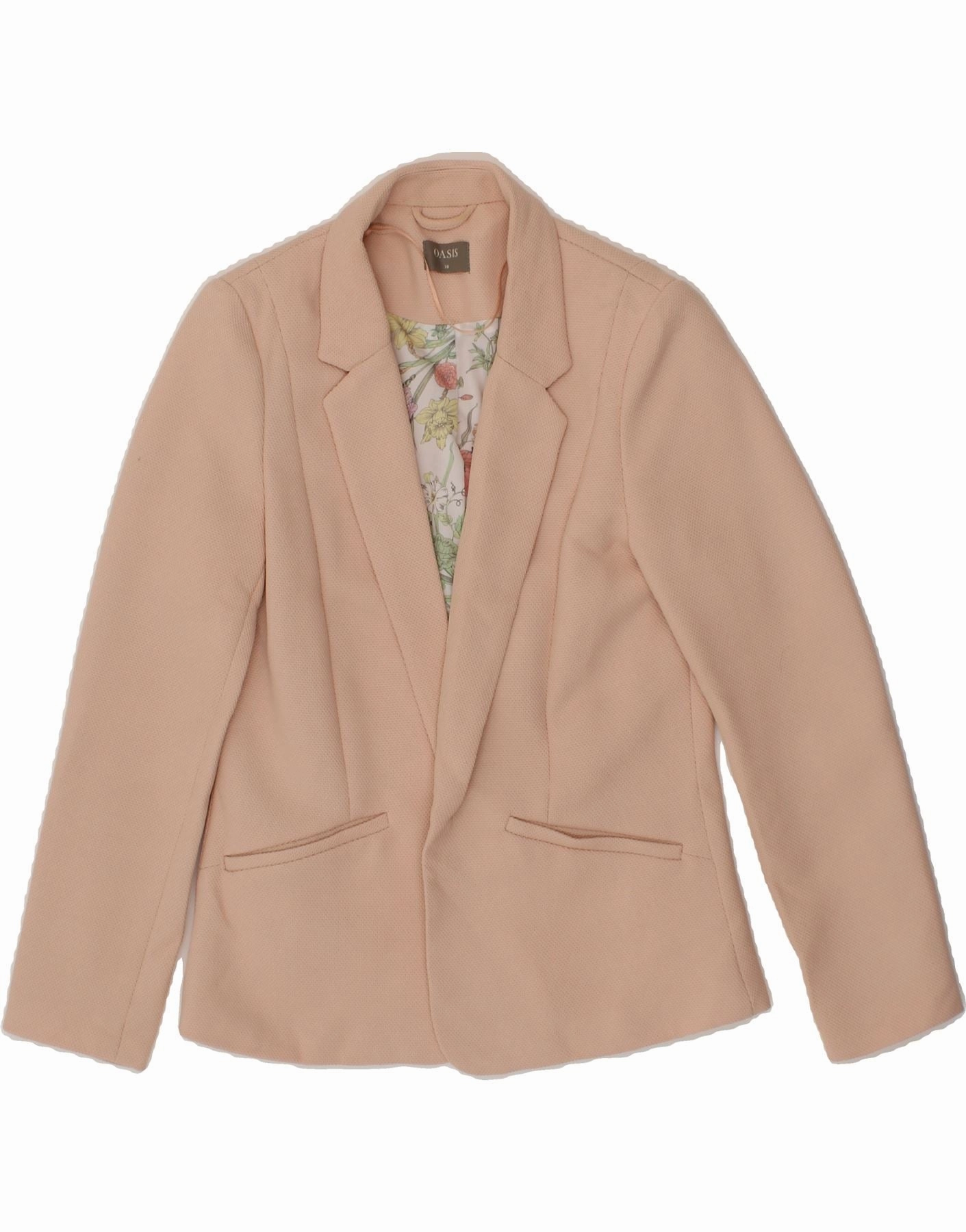 Refined Look Wear OASIS Womens Blazer Jacket UK 10 Small  Pink Polyester