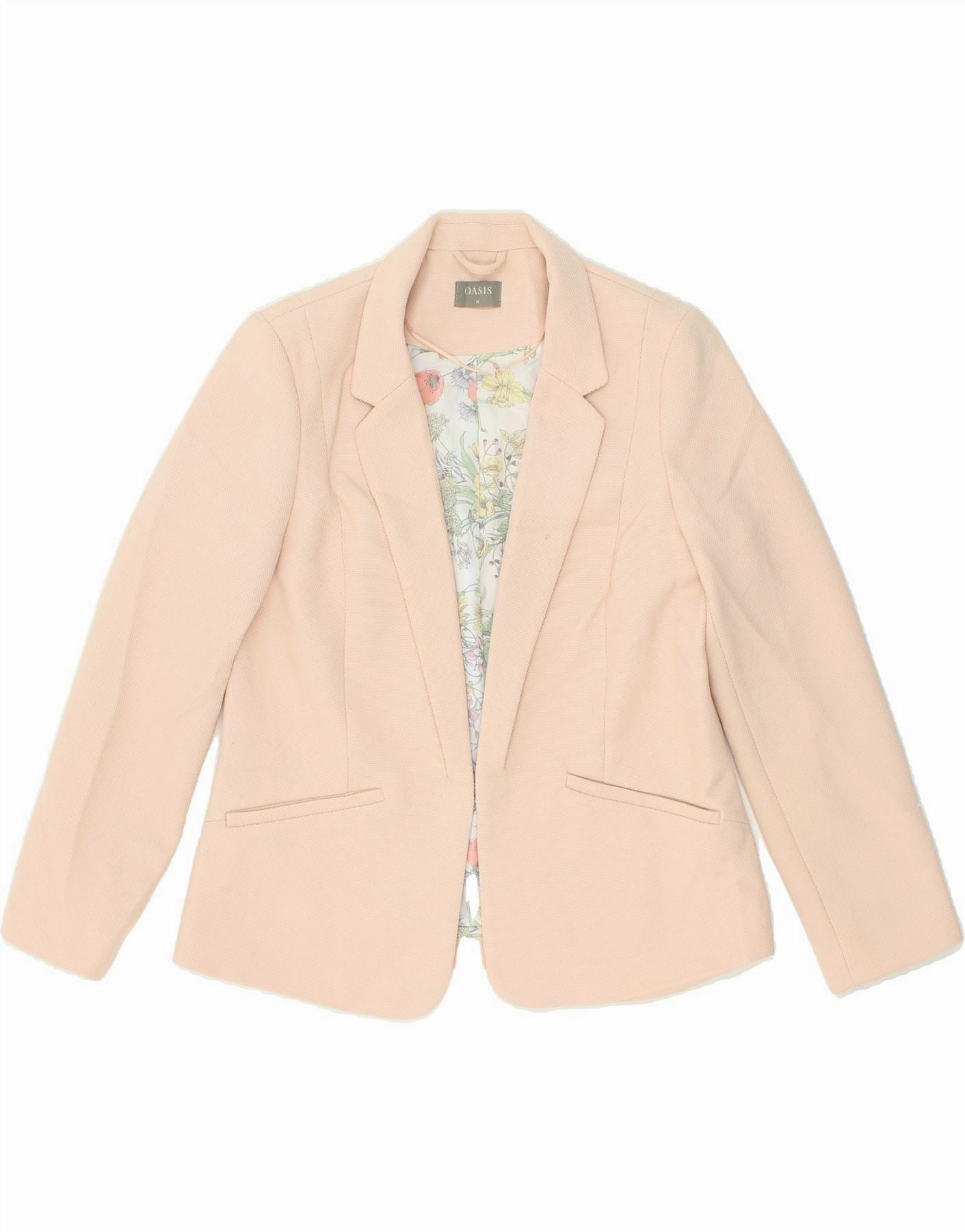 Chic Tailoring OASIS Womens Blazer Jacket UK 14 Medium Pink Polyester