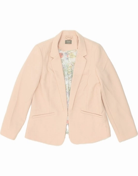 Chic Tailoring OASIS Womens Blazer Jacket UK 14 Medium Pink Polyester