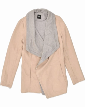 Trendy Layers Timeless Appeal OASIS Womens Blazer Jacket UK 6 XS Beige Polyester