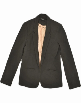 Durable stitching details OASIS Womens Blazer Jacket UK 8 Small Black Polyester