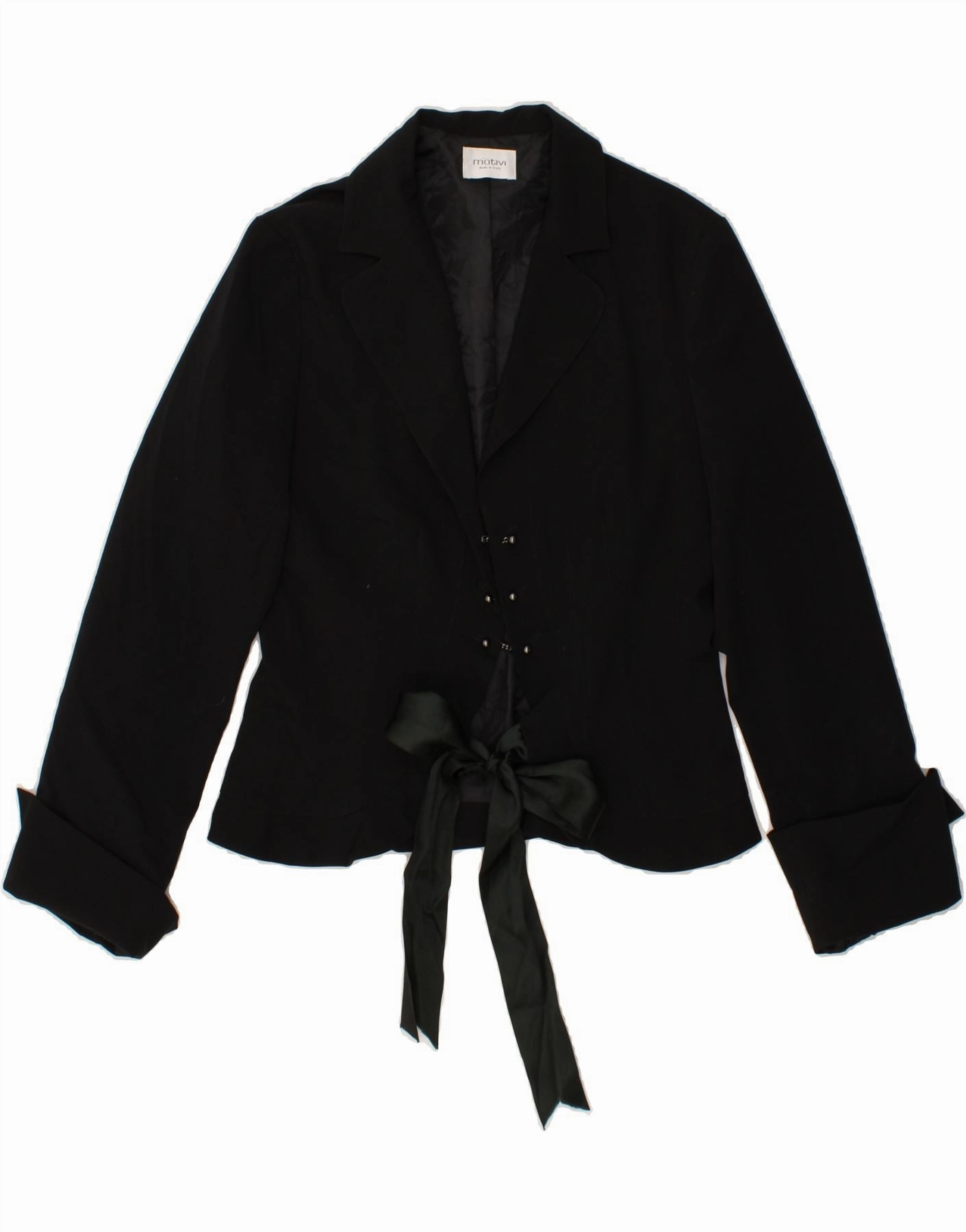 Modern Tailoring MOTIVI Womens Blazer Jacket UK 14 Medium  Black Polyester