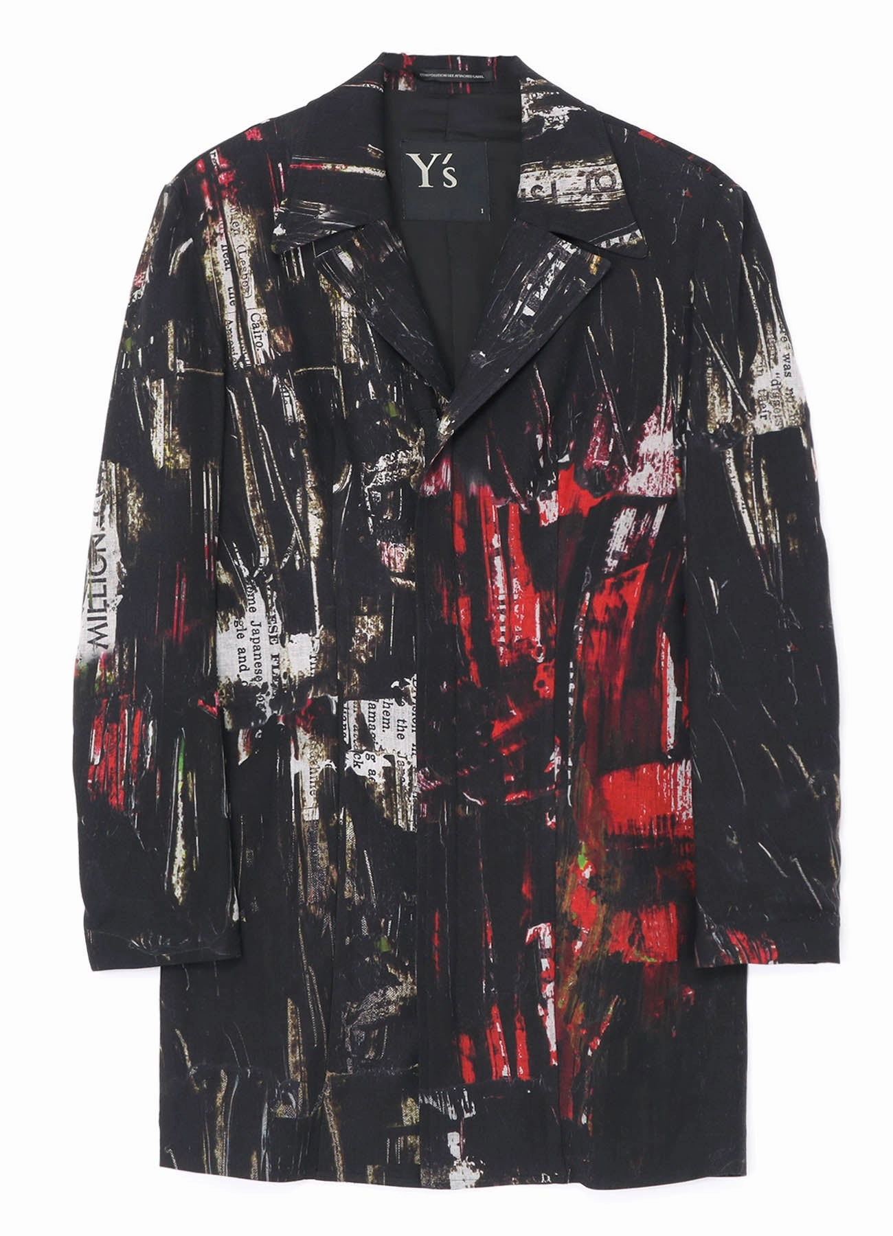 Streamlined Form OIL PAINT PRINT RAYON JACKET