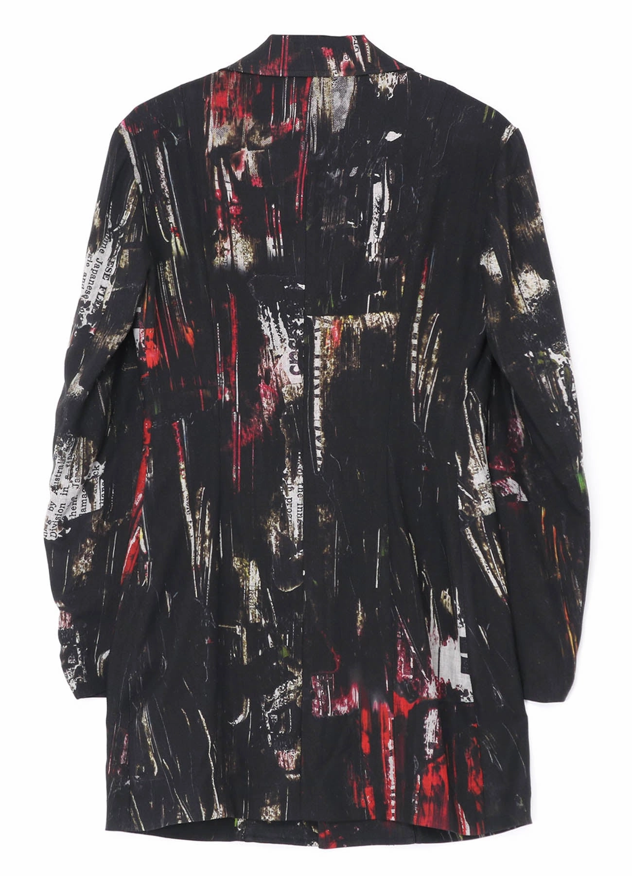 OIL PAINT PRINT RAYON JACKET full-zip Blueprint