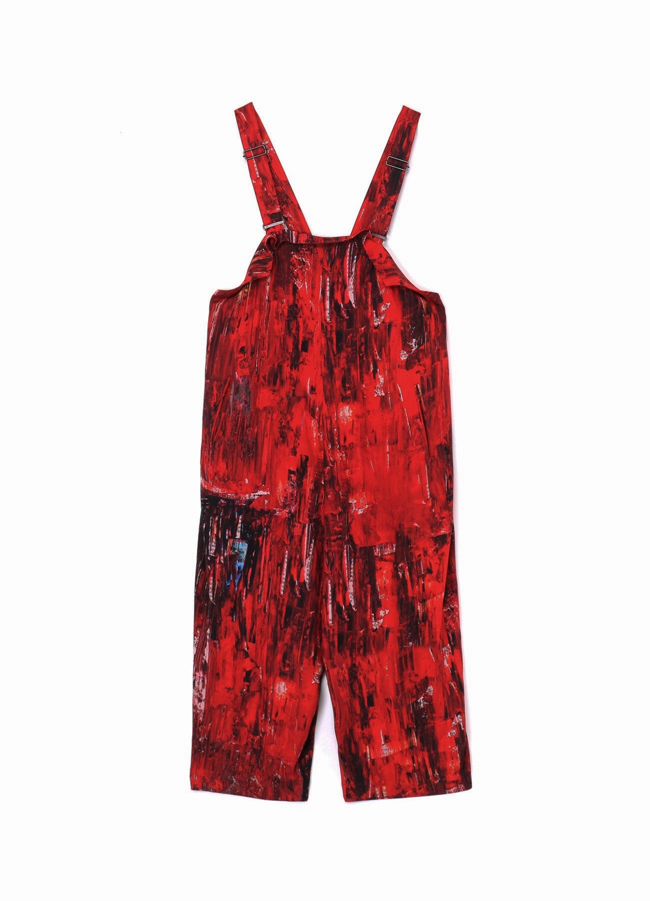 OIL PAINT PRINT RAYON SALOPETTES Feminine midi gown