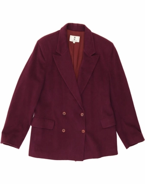 Relaxed Wear Sharp and Stylish OLIVER BY VALENTINO Womens Blazer Jacket IT 46 Large Purple