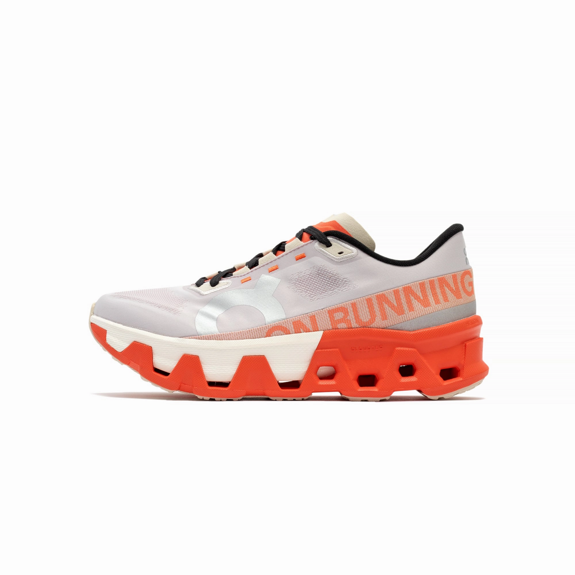 On Mens Cloudmonster Hyper Shoes running in a drawbridge area shoes