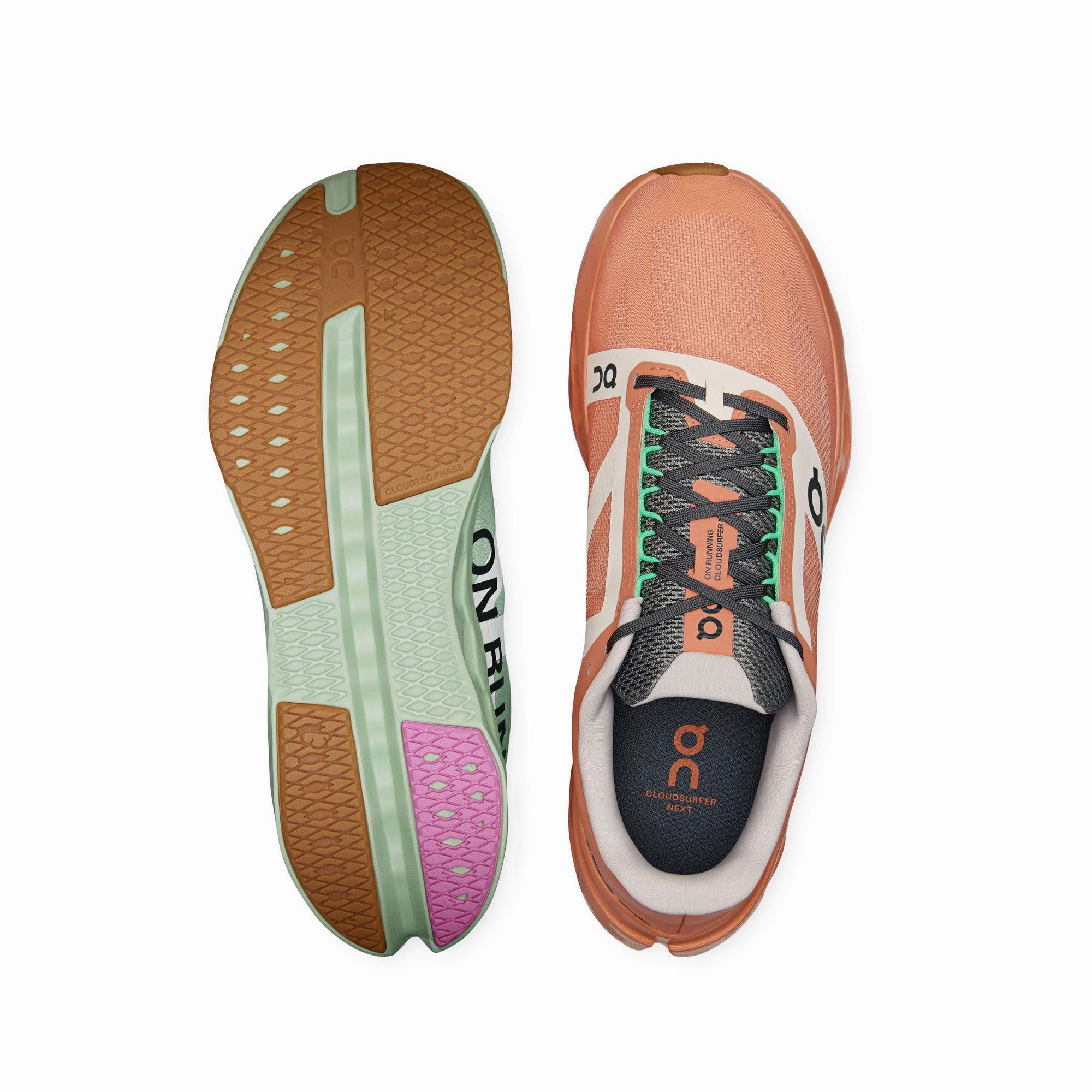 On Running Womens Cloudsurfer Next Z5 Shoes Comfortable Fit Socks Barefoot simulation