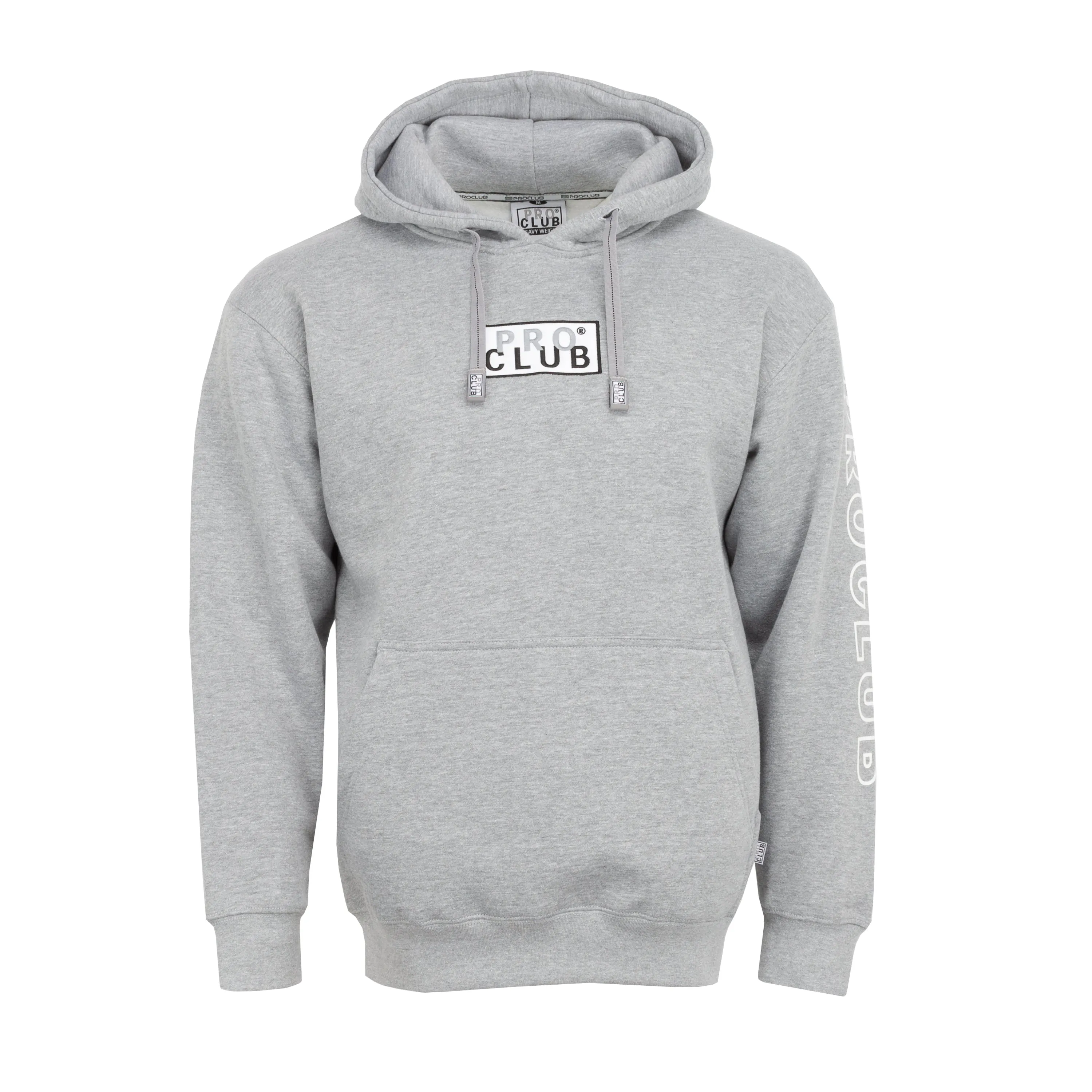 Embroidered Box Logo Hoodie - Mens Ergonomic Cut Photography Ready