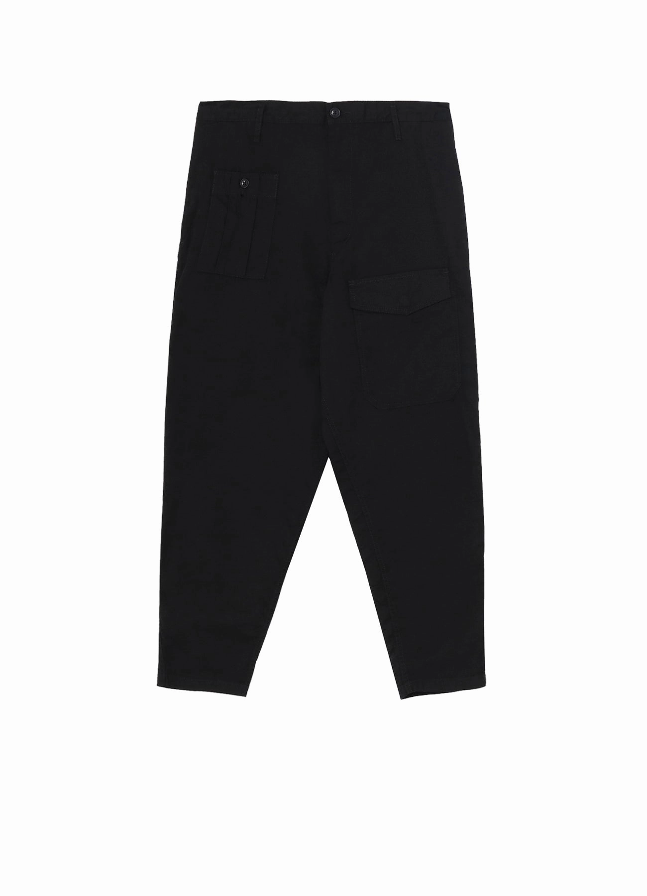 clean look Stretch Movement BLACK SCANDAL OXFORD NO-TUCK WAIST STRING WORK PANTS