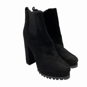 Boots Ankle Heels By Fashion Nova In Black, Size: 8.5 Warm Touch Slip Resistant Hiking Trails