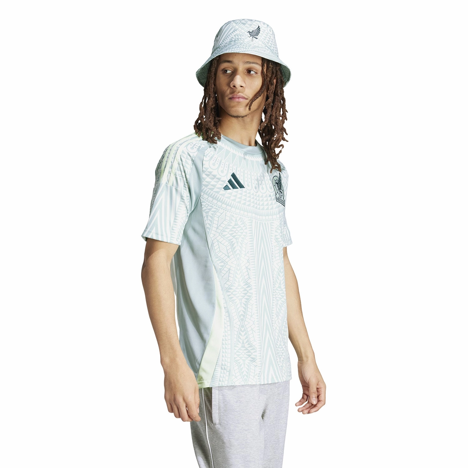 Mexico 24/25 Replica Away Jersey - Mens Anti Static Fabric Ribbed Collar Design