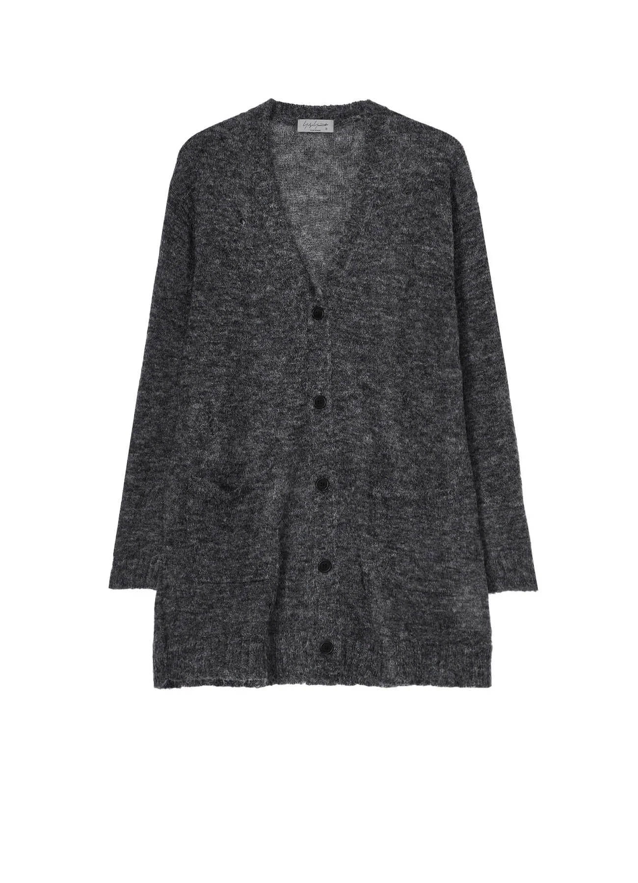 7G1P PLAIN STITCH V LONG CARDIGAN Easy Draping