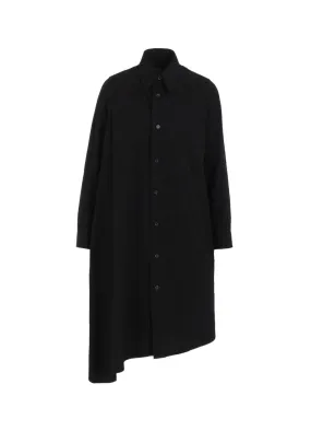 P?100/2 BROAD FLARE LONG DRESS SHIRT Sustainable Weave Beach Attire