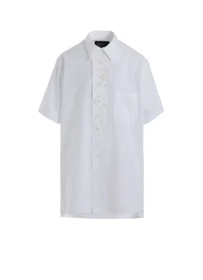 Soft Stretch Collar Winter Retreat P?100/2 BROAD SHORT SLV MANY BUTTONS SHIRT