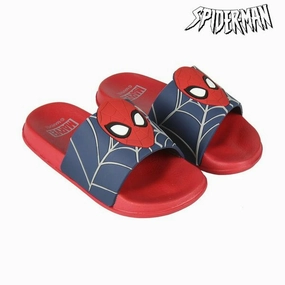 Flip Flops for Children Spiderman Red Blue Quick Slide Streamlined Shape