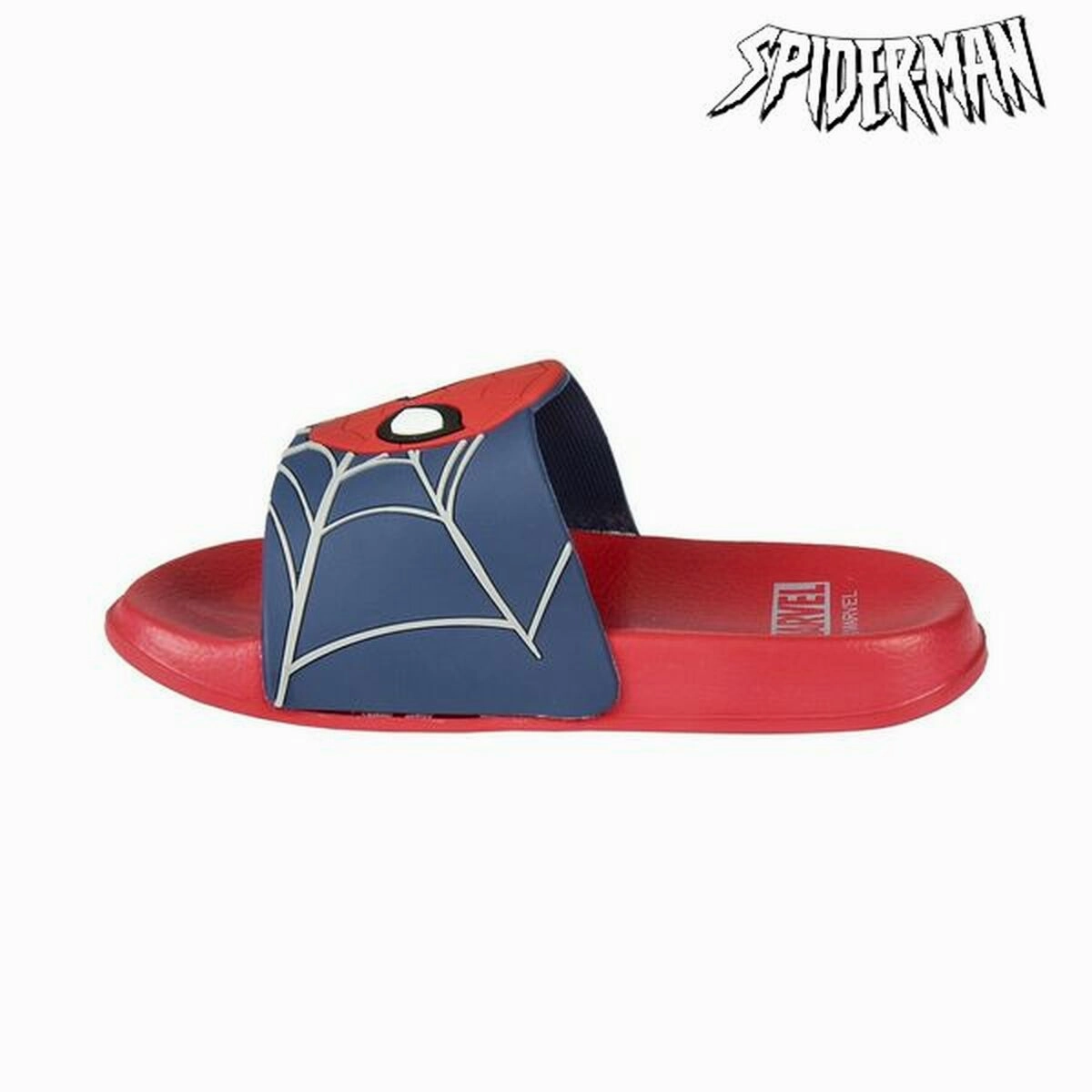 Travel Foot Step Anti   Slip Pattern Flip Flops for Children Spiderman Red Blue