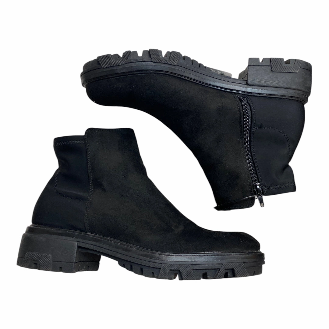 gift pick Cool Seasons Boots Combat By Unisa In Black, Size:9.5