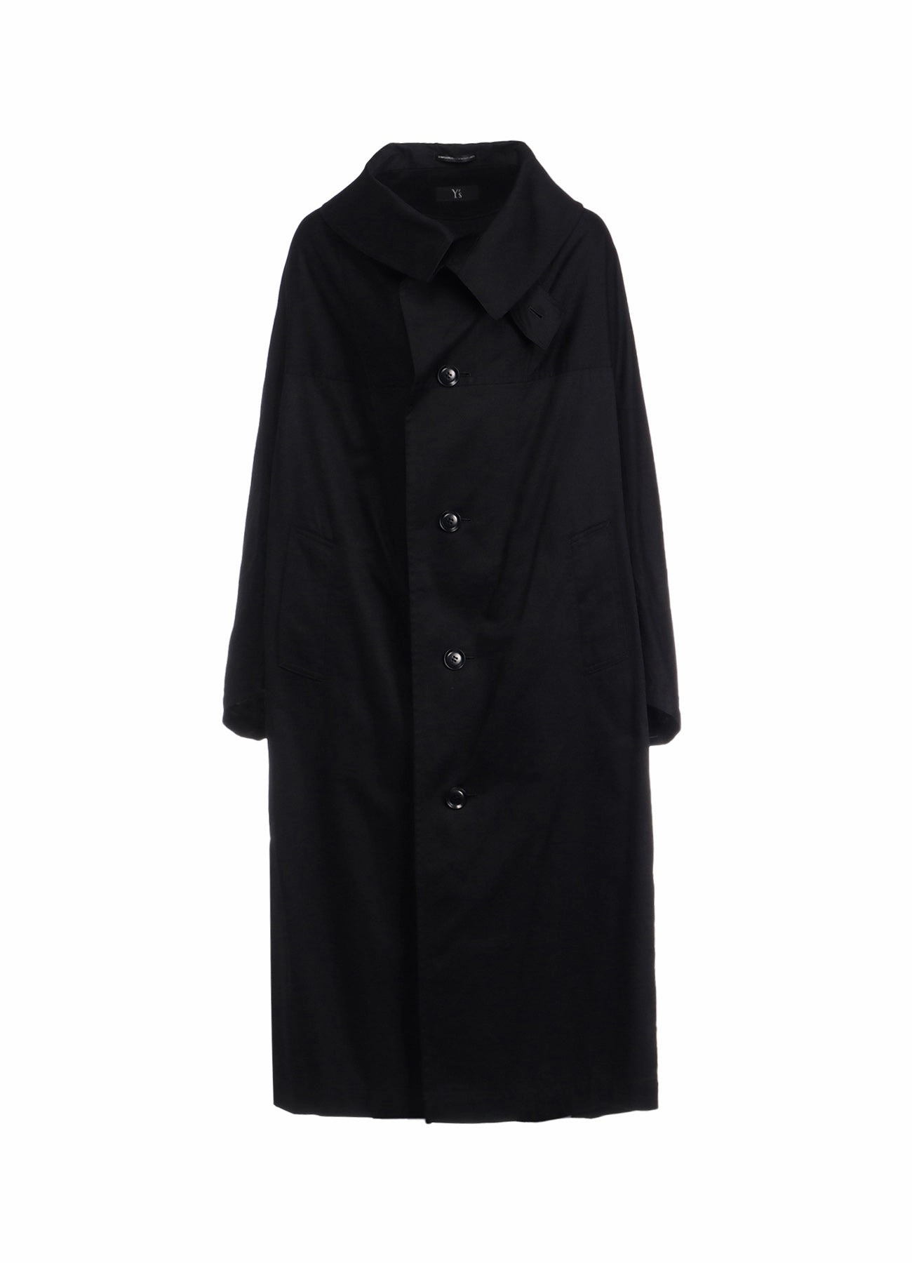 TapedSeamConstruction [Y's BORN PRODUCT] COTTON TWILL LONG CAPE COAT