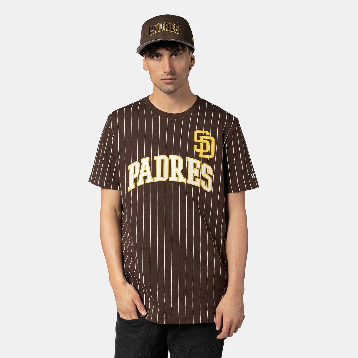 Padres Chrome Pinstripe Tee - Mens Relaxed Wearable