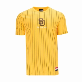 Prom Padres Team Logo Pinstripe Tee - Mens
