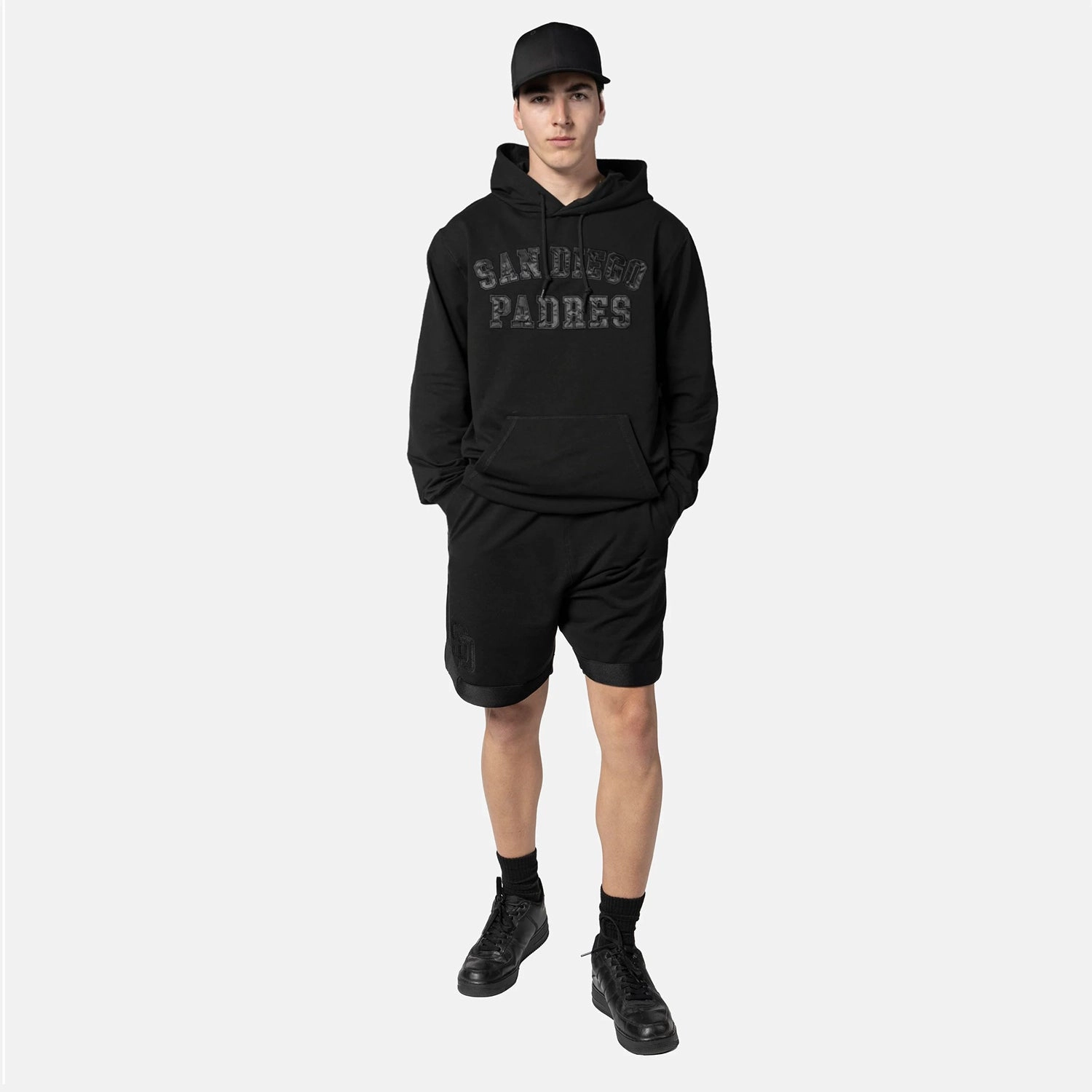 Padres Triple Black PO Hoody - Mens Water Resistant